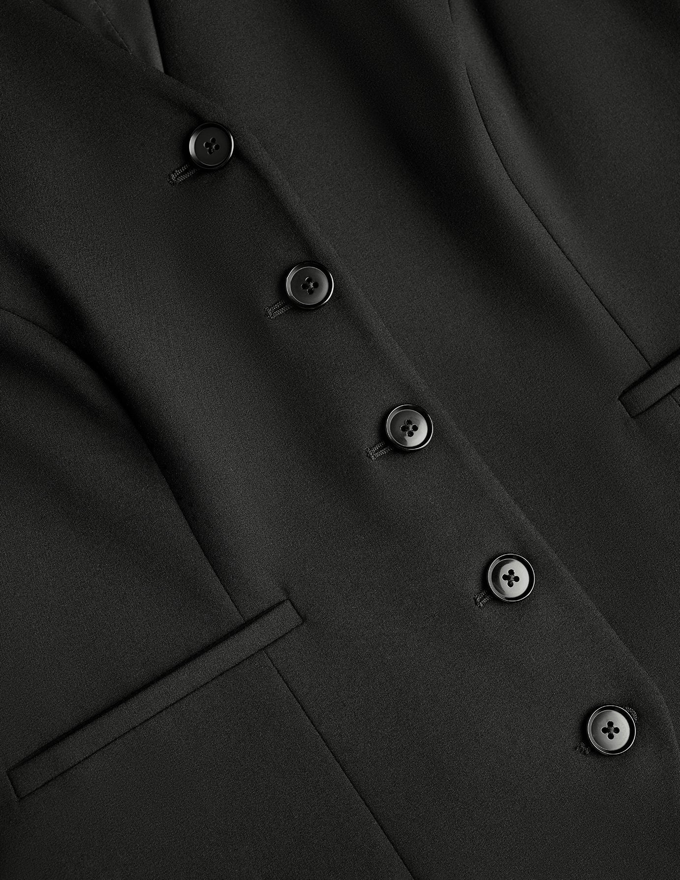 Essential Set Black Long Vest & Maxi Skirt